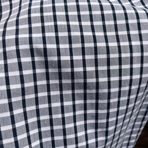 Banana Republic Black and White Checkered Casual Button Down Shirt